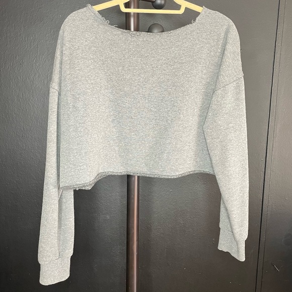 Collie Fleece Lined Cropped Sweater - Picture 2 of 3